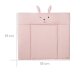 roba Wickelauflage soft roba Style rosa, 85 x 75 cm, abwischbar, mit Hasengesicht Lily  - B-Ware