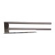 Ribelli Doppelarm-Handtuchhalter, silber - B-Ware