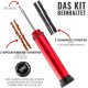 PRO BIKE TOOL Tubeless Fahrradreifen-Reparaturset - Lenkereinsatz - für MTB- und Rennradreifen, rot - B-Ware
