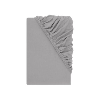 LIVARNO Spannbettlaken, Jersey, 180 - 200 x 200 cm, grau...