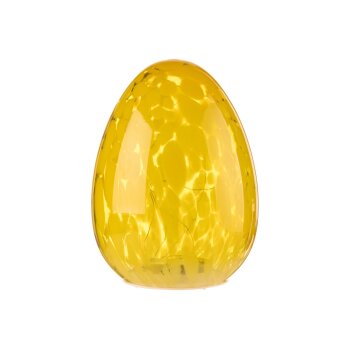 LIVARNO® Osterdekoration Glas Hase / Osterei LED (Ei/gelb) - B-Ware sehr gut