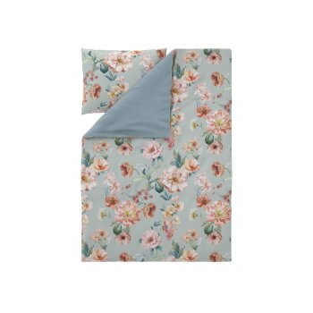 LIVARNO® Bettwäsche, Mikrofaser Satin, 140 x 200 cm, Blumen - B-Ware neuwertig