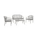 GREEMOTION Stahl-Geflecht-Coffee-Set »Bilbao«, 4-teilig - B-Ware neuwertig