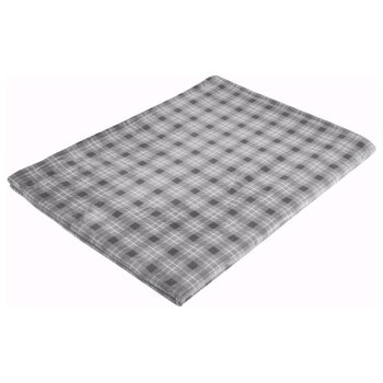 LIVARNO® Kuscheldecke mit Teddyfleece (Karo/grau) - B-Ware neuwertig