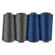 crelando® 4er Set Overlock Nähgarn, 2.500 m, grau/blau - B-Ware neuwertig