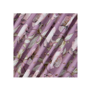 LIVARNO home Bettwäsche, Mikrofaser, 240 x 220 cm, Blumen/lila - B-Ware neuwertig