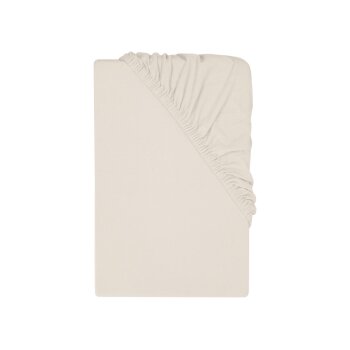 LIVARNO® Jersey-Spannbettlaken mit Leinen, 90-100 x...