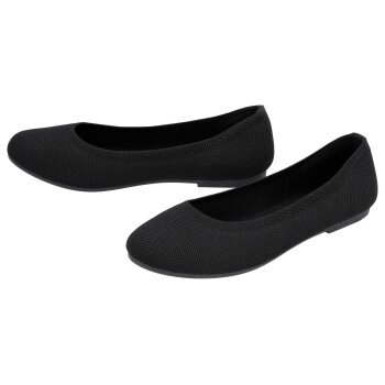 esmara® Damen-Ballerinas, zusammenfaltbar, 39, schwarz - B-Ware neuwertig