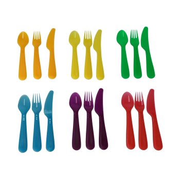 SILVERCREST® Partygeschirr Kunststoff, 12-teilig bzw. 36-teilig (Besteck) - B-Ware sehr gut