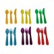SILVERCREST® Partygeschirr Kunststoff, 12-teilig bzw. 36-teilig (Besteck) - B-Ware sehr gut