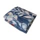 LIVARNO home Mikrofaser-Satin-Bettwäsche, 140 x 200 cm, 70 x 90 cm, dunkelblau/Floral - B-Ware sehr gut