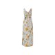 esmara® Damen-Maxikleid, mit Gummizug in der Taille, XS, Blumen/blau - B-Ware gut