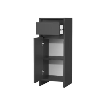 LIVARNO home Bad-Seitenschrank Oslo, anthrazit - B-Ware