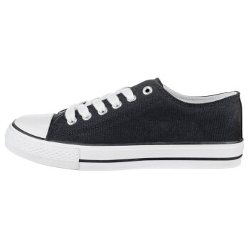 LIVERGY® Herren-Sneaker, mit Baumwolle, 45, schwarz - B-Ware neuwertig
