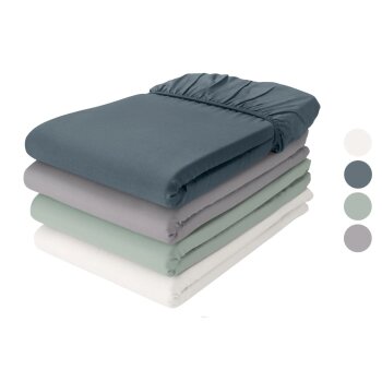 LIVARNO® Luxus-Satin Spannbettlaken, 90-100 x 200 cm...