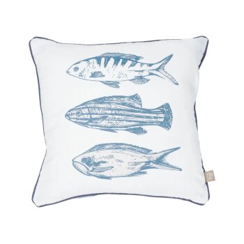 LIVARNO® Dekokissen, 40 x 40 cm (Fische) - B-Ware neuwertig