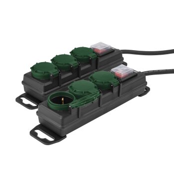 PARKSIDE® Steckdosenleiste, mit Berührungsschutz (3-fach 2er-Set) - B-Ware sehr gut