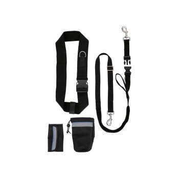 ZOOFARI® Joggingleine / Schleppleine / Hundehalsband mit Hundeleine (Joggingleine mit Bauchgurt) - B-Ware neuwertig