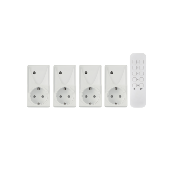 TRONIC® Funkschaltset, innen, 5 teilig, weiß -...