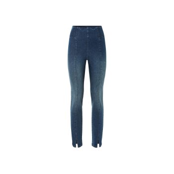 esmara® Damen-Jeggings, Slim Fit, hohe Leibhöhe, S, blau - B-Ware neuwertig
