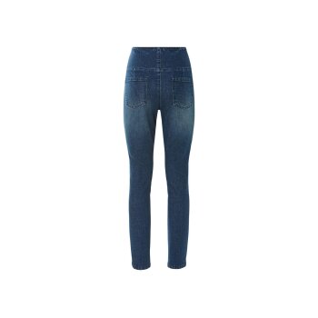 esmara® Damen-Jeggings, Slim Fit, hohe Leibhöhe, S, blau - B-Ware neuwertig