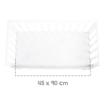 roba safe asleep® Beistellbett, 2in1 mit Barriere, holz/weiß - B-Ware Transportschaden Kosmetisch