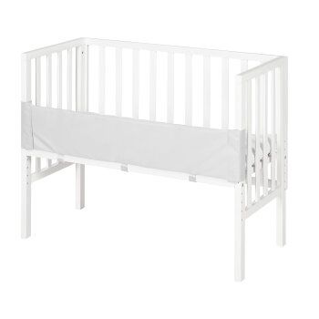 roba safe asleep® Beistellbett, 2in1 mit Barriere, holz/weiß - B-Ware Transportschaden Kosmetisch