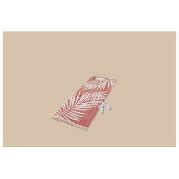 LIVARNO® Frottier-Strandtuch, 80 x 180 cm, rosa - B-Ware neuwertig