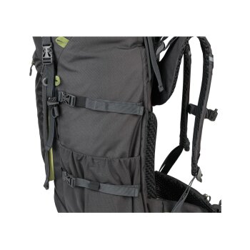 CRIVIT Premium-Trekking-Rucksack, 50+10 L, schwarz/gelb - B-Ware