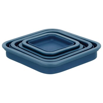 SILVERCREST® Frischhaltedosen-Sets mit Klickverschluss Silikon (Quadrat 4tlg.) - B-Ware sehr gut