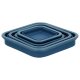 SILVERCREST® Frischhaltedosen-Sets mit Klickverschluss Silikon (Quadrat 4tlg.) - B-Ware sehr gut