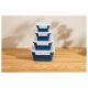 SILVERCREST® Frischhaltedosen-Sets mit Klickverschluss Silikon (Quadrat 4tlg.) - B-Ware sehr gut