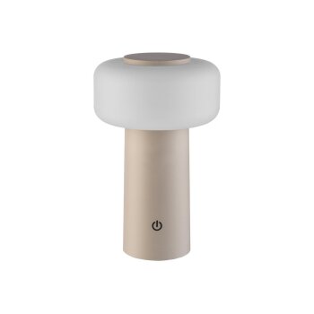LIVARNO® LED-Akku-Tischleuchte, beige - B-Ware neuwertig