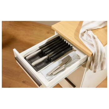 SILVERCREST® Gewürzgläser-Schubladeneinsätze / Küchenmesser-Schubladeneinsatz - B-Ware