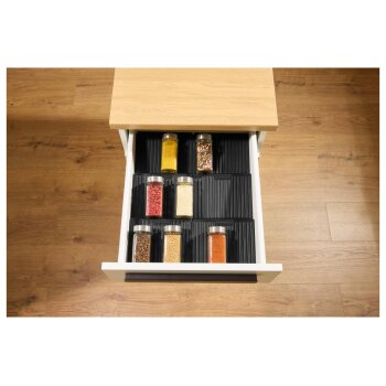 SILVERCREST® Gewürzgläser-Schubladeneinsätze / Küchenmesser-Schubladeneinsatz - B-Ware