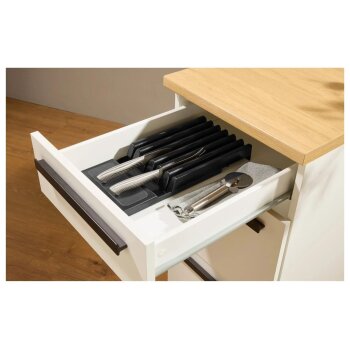 SILVERCREST® Gewürzgläser-Schubladeneinsätze / Küchenmesser-Schubladeneinsatz - B-Ware