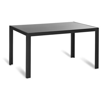 LIVARNO home Alu-Gartentisch »Houston«, mit Wendetischplatte, schwarz - B-Ware