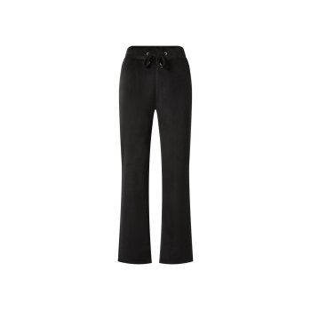 esmara® Damen-Velourshose, XL (48/50), schwarz -...