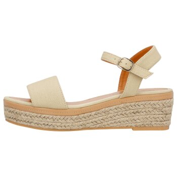 esmara® Damen-Keilsandalen, 36, beige - B-Ware sehr gut