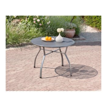 GREEMOTION Gartentischgruppe »Toulouse« (Tisch + 4 Stapelstühle, Ø100 x 74 cm) - B-Ware sehr gut