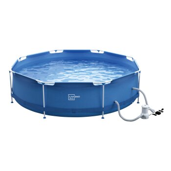 LIVARNO home Metal-Frame-Pool, Ø 300 x H 76 cm - B-Ware