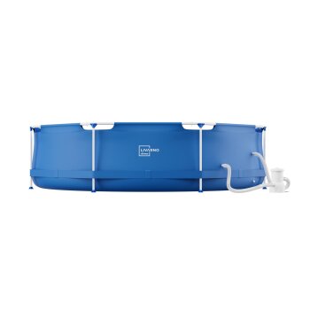 LIVARNO home Metal-Frame-Pool, Ø 300 x H 76 cm - B-Ware