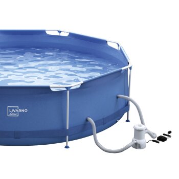 LIVARNO home Metal-Frame-Pool, Ø 300 x H 76 cm - B-Ware