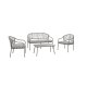 GREEMOTION Stahl-Geflecht-Coffee-Set »Bilbao«, 4-teilig - B-Ware sehr gut
