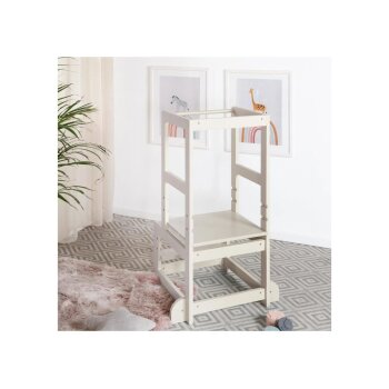 ROBA Lernturm, Montessori-Prinzip, aus Holz (cashmere) - B-Ware sehr gut