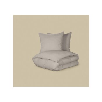 LIVARNO Bettwäsche, Mikrofaser, 240 x 220 cm, beige...