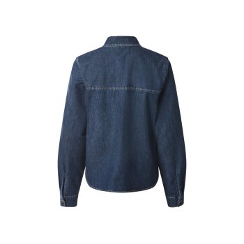 esmara® Damen-Jeanshemd, 46, blau - B-Ware neuwertig