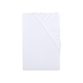 LIVARNO® Jersey-Spannbettlaken, 90-100 x 200 cm, weiß - B-Ware neuwertig