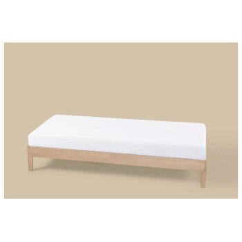 LIVARNO® Jersey-Spannbettlaken, 90-100 x 200 cm, weiß - B-Ware neuwertig