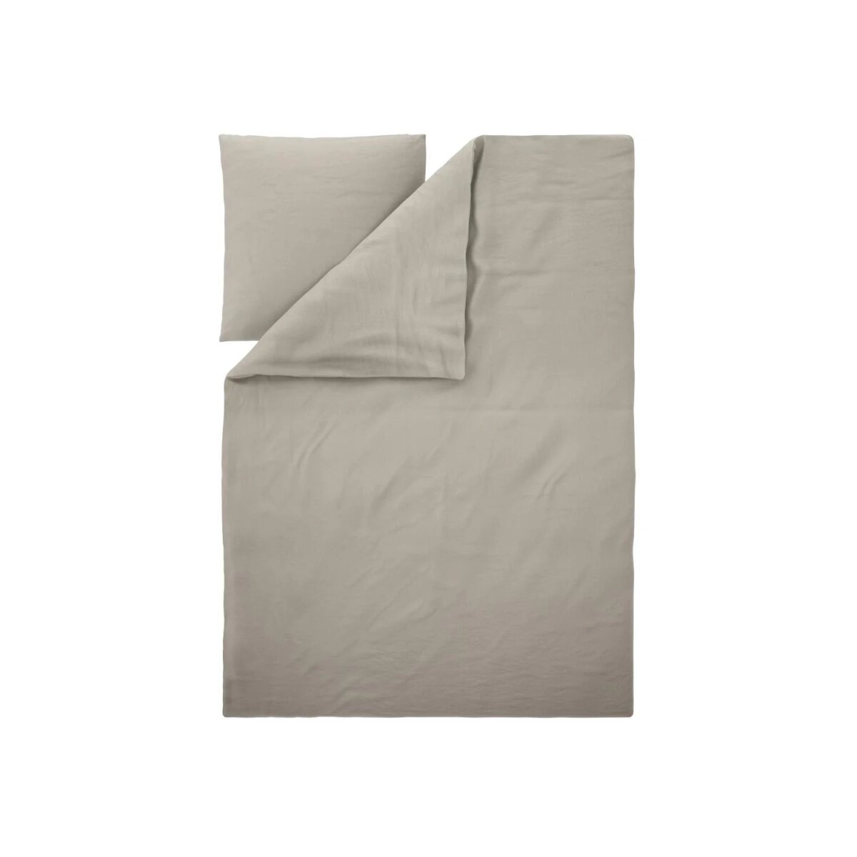 LIVARNO® Baumwoll-Leinen-Bettwäsche, 135 x 200 cm, beige
